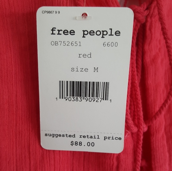 Free People simply smile Crochet top.  Sz M - Picture 7 of 7